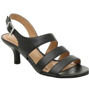 Abella Francine Black Strappy Sandals